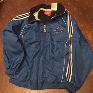 Detroit Lions windbreakers boys size 5/6